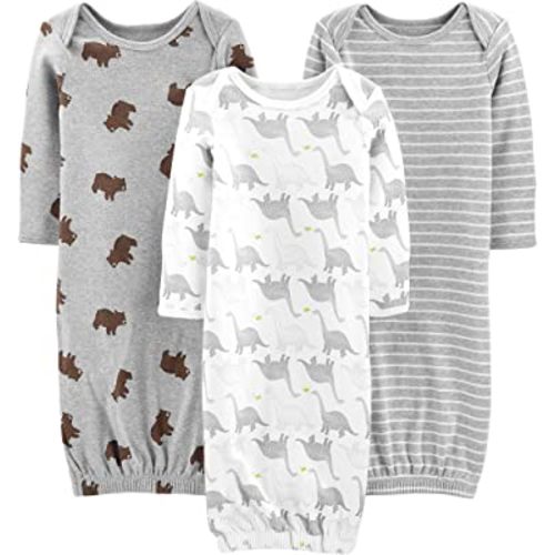 Simple Joys by Carter's Baby 3-pack Neutral Cotton Sleeper Gown