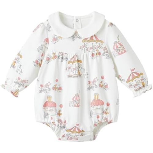 pureborn Baby Girls Boys Bodysuit Super Soft Cotton Romper 0-24 Months