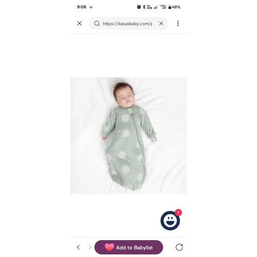 0-6 month Warm Long Sleeve Sleep Sack 2.5 TOG - Organic Cotton & Camel Wool - Monstera