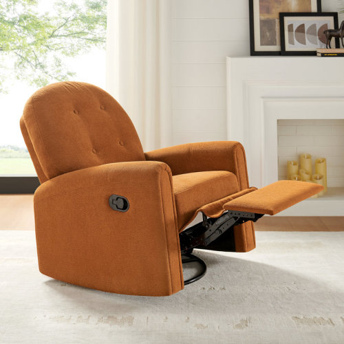 Ebern Designs 33.46’’ Terry Fabric Glider Rocker Manual Recliner Chair & Reviews | Wayfair