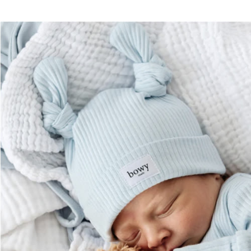 Double Knot Beanie - Powder Blue