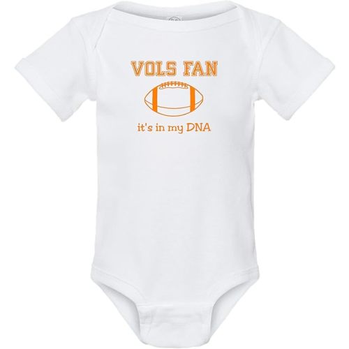 Curiositees Vols Fan it's in my DNA Baby Football Clothes Jersey Bodysuit Outfit - White