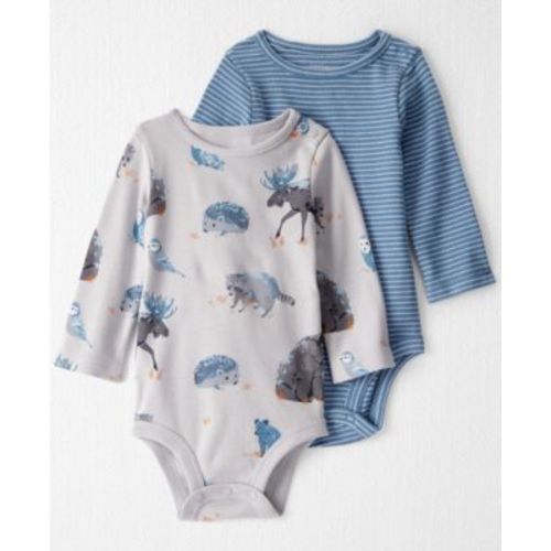 Baby Boys 2-Pack Organic Long Sleeve Bodysuits