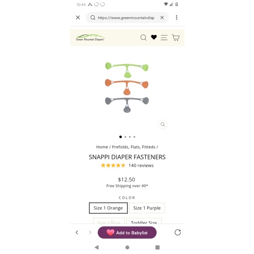 Snappi Diaper Fasteners