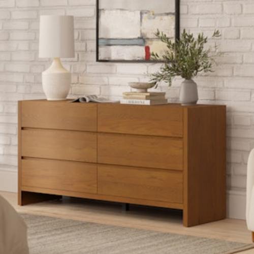 Leif 6-Drawer Double Dresser - Smoked Oak | Article