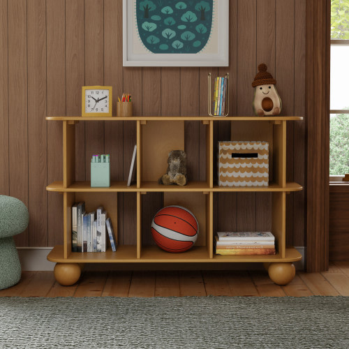 babyletto Crosby Open Bookcase - Honey