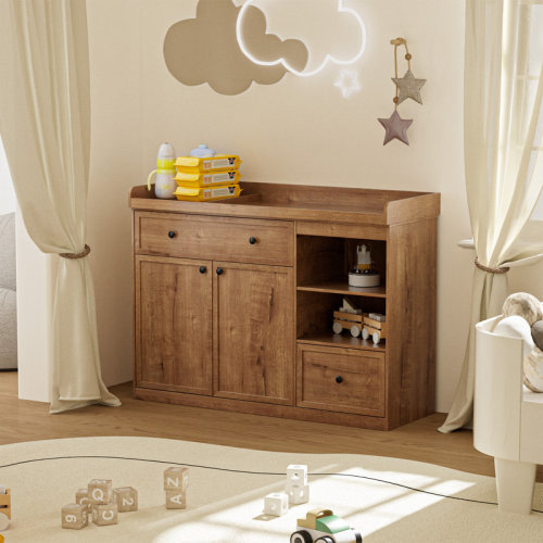 Latitude Run® 47.24"changing Table Dresser With Detachable Top | Wayfair