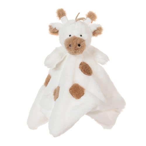 Apricot Lamb Luxury Snuggle Plush Cute White Giraffe Infant Stuffed Animals Security Blanket Nursery Character Blanket (White Giraffe, 14 Inches)