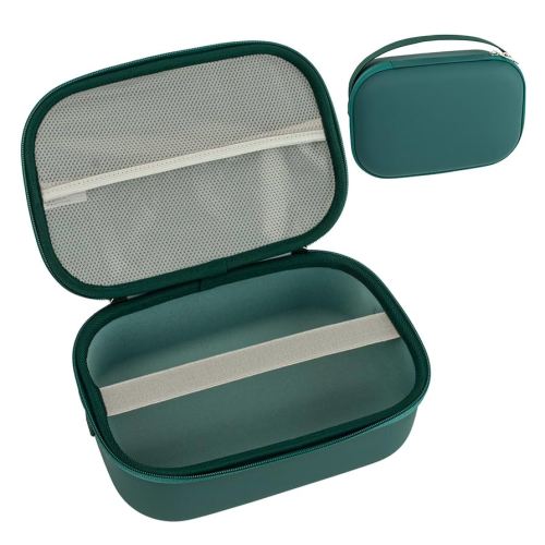 Breast Pump Carrying Case Compatible with Willow,Momcozy,Elvie Wearable Breast Pumps,Hard Shell Breast Pump Bag with Wrist Strap,Hands-Free Pump Carrying Case and Storage for Travel(Holds 2 Pumps)
