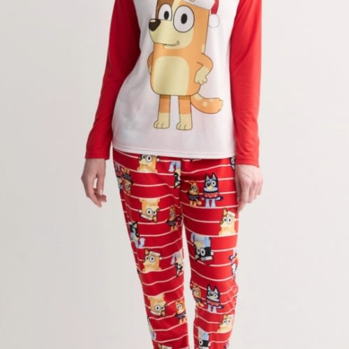 Women's Jammies For Your Families® Bluey Christmas 2-pc. Pajama Top & Pajama Bottoms Set
