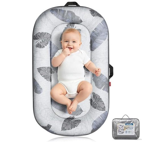 BUTOA Baby Lounger, Portable Infant Support Cushion for Newborn 0-24 Months