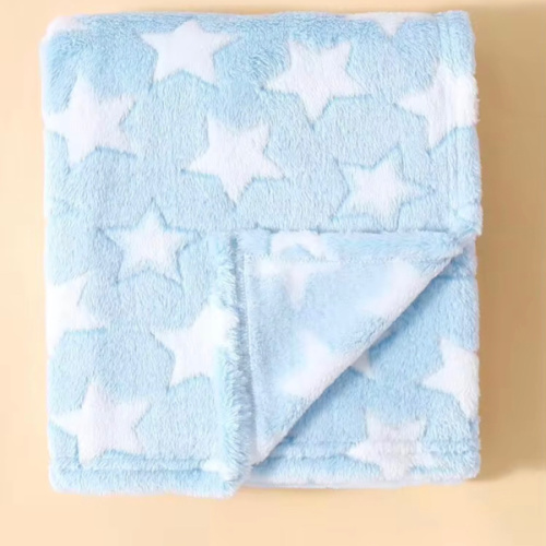 momscare 1pc Star Pattern Plush Swaddle Blanket, Soft Baby Hooded Towel, Stroller Blanket, Sweet Warm Gift For Baby Boys And Girls, Suitable For Home And Travel, Valentine's Day Gift | SHEIN USA