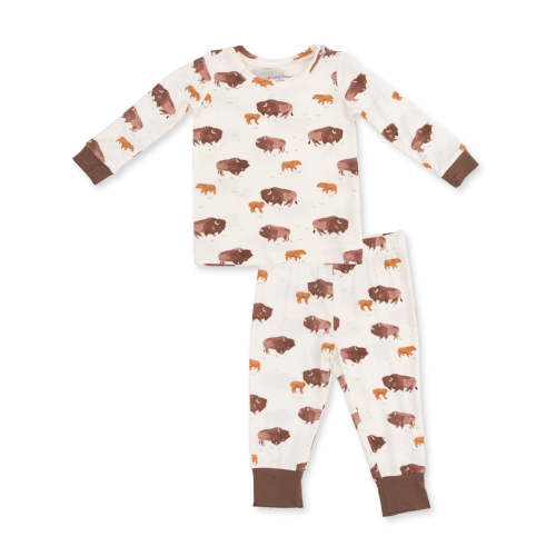 Long Sleeve Loungewear Set, American Buffalo