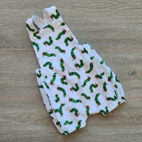 Hungry Caterpillar Romper, Caterpillar Outfit, Colourful Spots Romper, Summer Romper, Overall Romper, Hungry Caterpillar Boys Overalls ,
