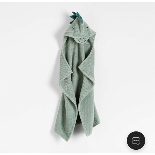 Dinosaur 100% Organic Cotton Hooded Baby Towel