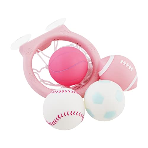 Mud Pie Baby Girls' Pink Sports Bath Toy Set