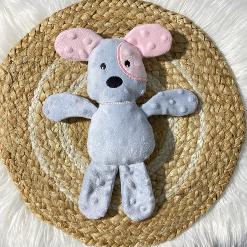 Personalized puppy dog baby crinkle  baby rattle toy Baby shower gift Name toy Sensory toy Nursery decor Baby and newborn toy christmas gift