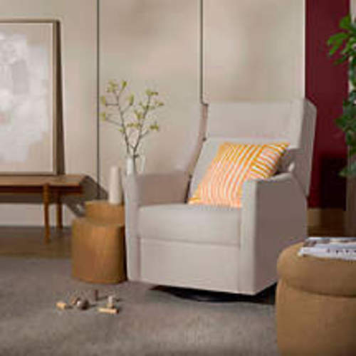 Babyletto Kiwi Plus Cream Nursery Swivel Glider Recliner Chair