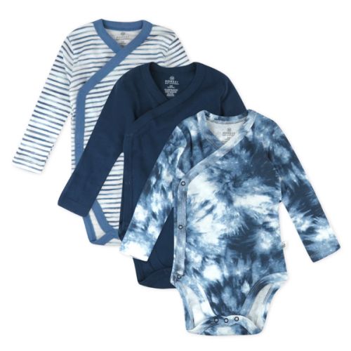 3-Pack Organic Cotton Long Sleeve Side-Snap Bodysuits | Honest Baby Clothing