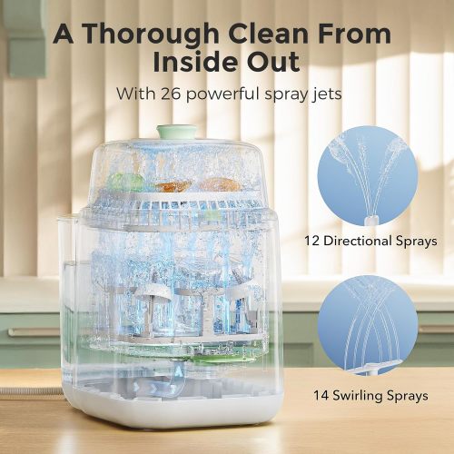 Amazon.com: Momcozy KleanPal Pro Baby Bottle Washer, Sterilizer & Dryer - All-in-One Cleaning Machine for Bottles, Pump Parts & Baby Essentials - Time-Saving & Effortless Care : Baby