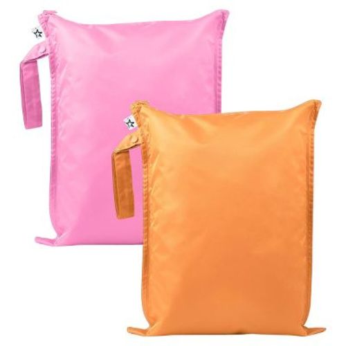Tiny Twinkle Mess-Proof Waterproof Washable Baby/Toddler Wet Bags for Diapers, Swimsuits and Travel (Sweet Treat)
