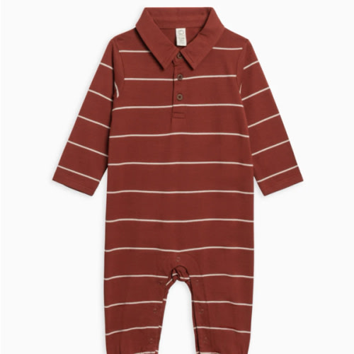 Fritz Long Sleeve Collared Romper
