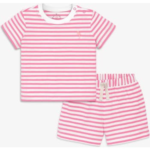 Baby Stripe Embroidered Set, 3-6M