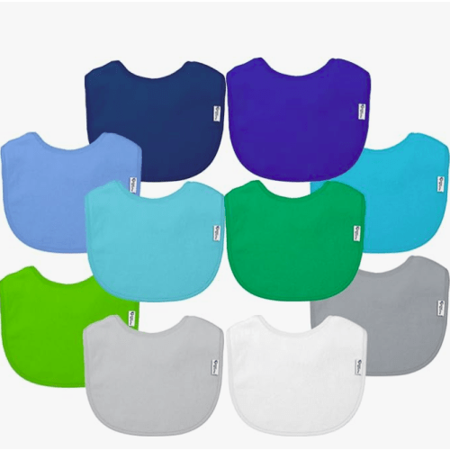 green sprouts 10 Pack Waterproof Absorbent Terry Bibs