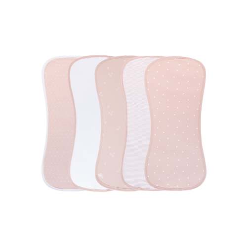 Pink Tulip Reversible Burp Cloths – Ely's & Co.