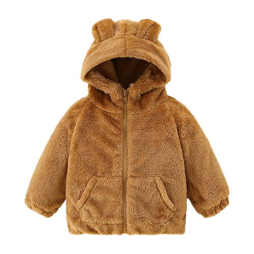 TAIAOJING Baby Boys Girls Jacket Kids Toddler Autumn Shirt Jacket Cotton Long Sleeve Button Down Hoodie Coat Outwear Fall Winter Clothes 6-12 Months