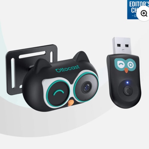 Ottocast Cabin Care Wireless CarPlay Adapter with Rear Seat Monitor