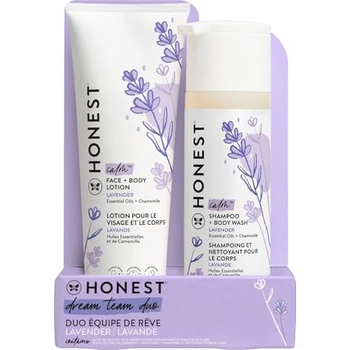 The Honest Company Shampoo Body Wash & Lotion, Lavender Calm, 18.5 fl oz