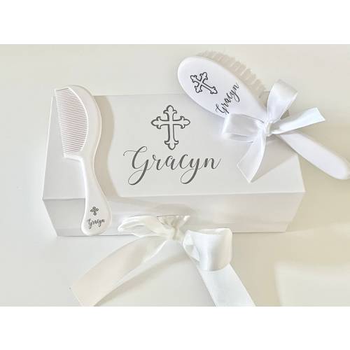 Personalized Baby Gift, personalized baby brush and comb set, personalized baby girl gift,baby boy gift, christening gift, baptism gift