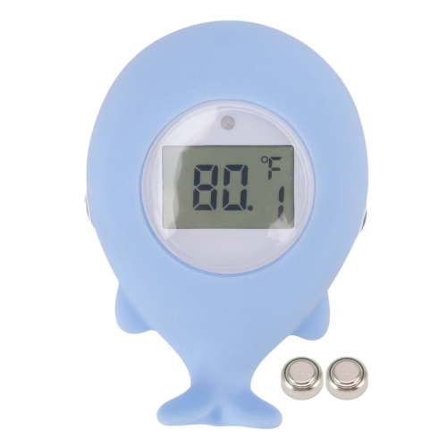 Whale Shaped Digital Floating Bath Thermometer with Mute Alarm for Newborn, Room and bath thermometer, Fast and Accurate Water Reading
