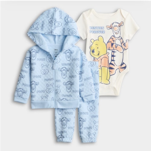 Baby Jumping Beans® Winnie the Pooh 3-pc. Quilted Hoodie, Pants & Bodysuit Set