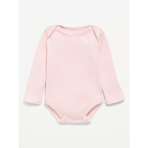 Printed Long-Sleeve Ribbed Bodysuit for Baby