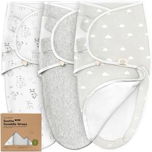 3-Pack Baby Swaddle Sleep Sacks with Zipper - Newborn Swaddle Sack, Baby Swaddles Sleep Sack 0-3 Months, Wearable Blanket Baby, Baby Swaddle Blanket Wrap, Swaddle Sack, Easy Change Swaddle (Aspire)