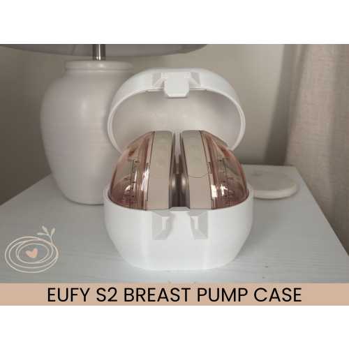 Breast Pump Case: EUFY S2/PRO - 3D Printed Hands Free Pump Carrying Case