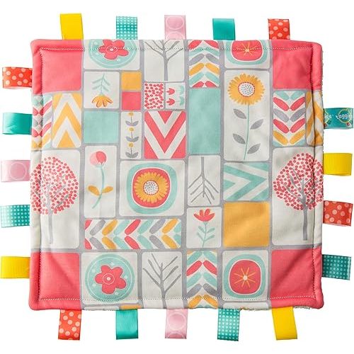 Taggies Original Blanket, 12 x 12-Inches, Comfy Color Blocks