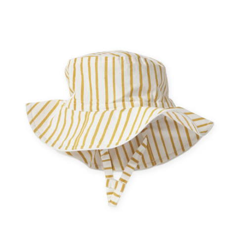 Pehr Bucket Hat - Stripes Away Marigold (0-6 months)