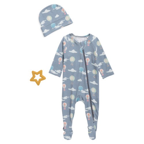 Hot Air Balloon Footie & Beanie Set