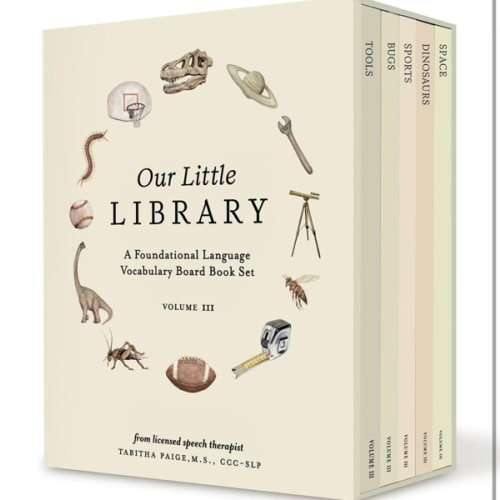Our Little Library Vol. 3: Dinosaurs, Space, Tools, Bugs, and Sports Board Book Set for Boys & Girls (Tabitha Paige Children's Book Series)