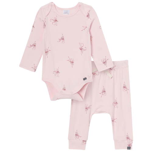 Modern Moments by Gerber Baby Girl Bodysuit and Pant Outfit Set, 2-Piece, Sizes 0/3 Months - 18 Months