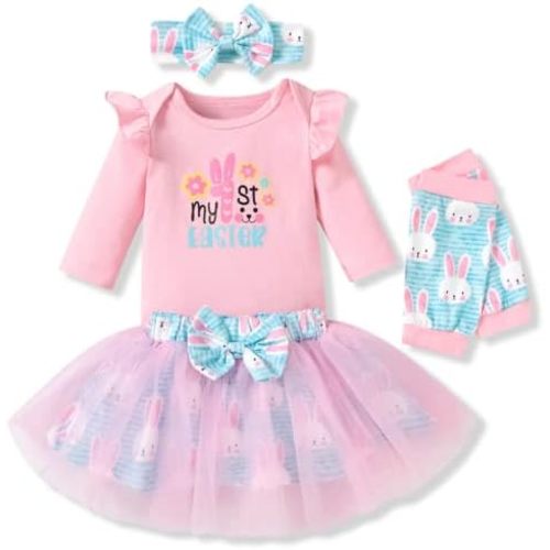 Aalizzwell Newborn Infant Baby Girls Holiday Skirt Outfit