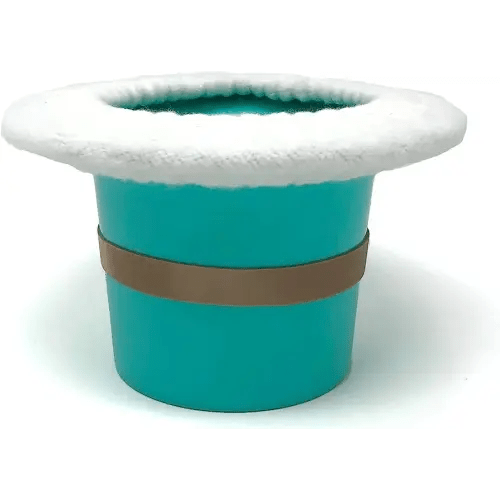 Top Hat Potty for Newborn Infant Potty Training | Elimination Communication | Includes 100% Cotton Undyed Fleece Cozy | Anti-Slip Rubber Band | for EC Baby Potty Training (Turquoise)