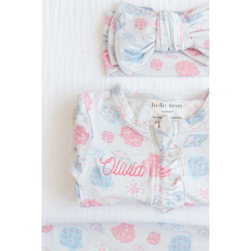 Personalized Bamboo Ruffled Footie