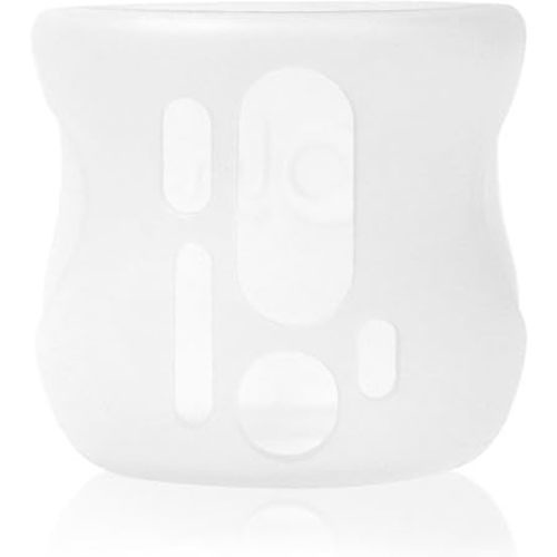 Olababy Silicone Sleeve for Avent Natural Glass Baby Bottles (4 oz, Translucent)