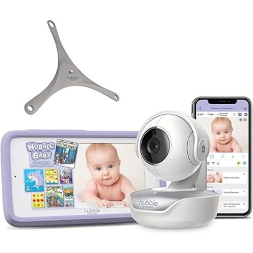 Hubble Connected Nursery Pal Premium Smart Connected, Wi-Fi Enabled Baby Monitor with Parent Unit Viewer
