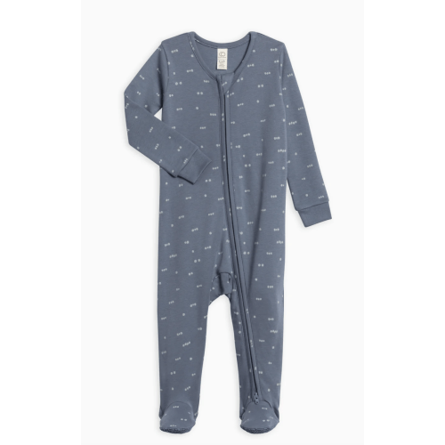 Peyton Zipper Sleeper (Tridot / Denim + Mist)