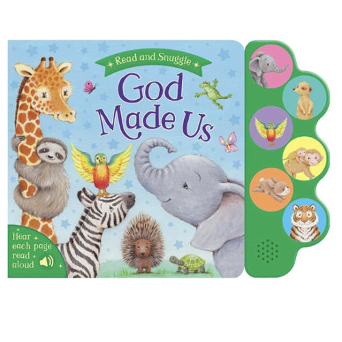 God Made Us - Interactive Story and Sound & Board Book for Toddlers, Ages 2 and Up - Part of the Tender Moments Series - 6 Button Sound Book